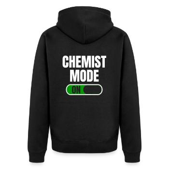 Mode chimiste pour la physique des particules théorique - Veste à capuche bio Premium Unisexe - noir - Dos - Nico (187cm)