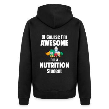 Of course I'm great, I'm a - Unisex Premium Organic Zip Hoodie - black - Back - Nico (187cm)