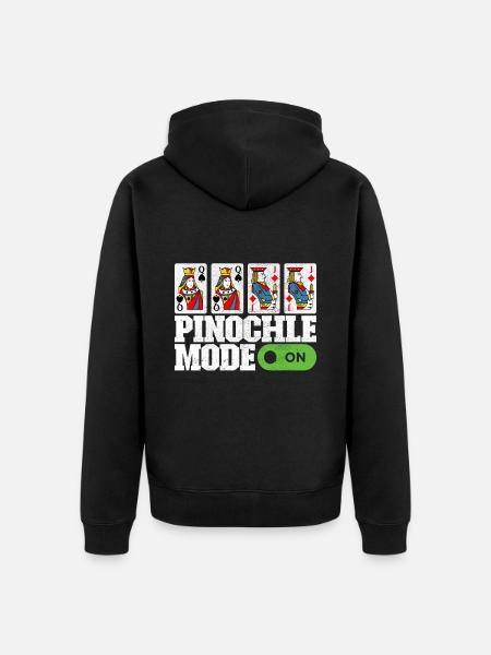Binocular Pinochle - Unisex Premium Organic Zip Hoodie - black
