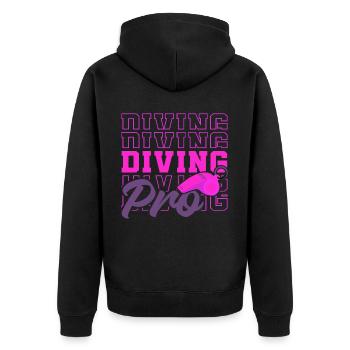 Soccer féminin, Football féminin, Football féminin - Veste à capuche bio Premium Unisexe - noir - Dos - Nico (187cm)