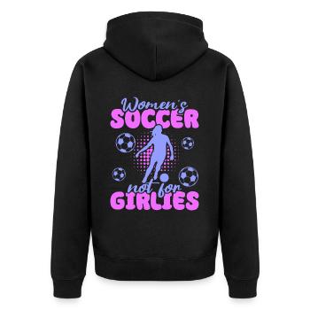Soccer féminin, Football féminin, Football féminin - Veste à capuche bio Premium Unisexe - noir - Dos - Nico (187cm)