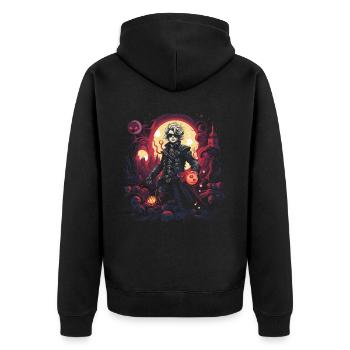 GN GN GN Jeu vidéo de rôle en direct - Veste à capuche bio Premium Unisexe - noir - Dos - Nico (187cm)