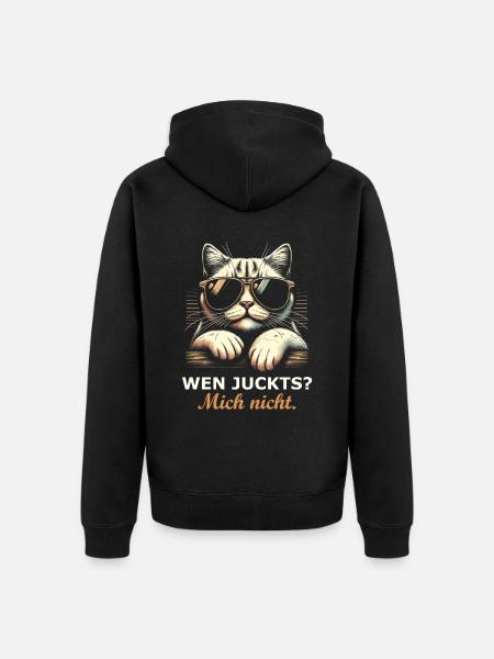 Fun Spruch - Unisex Premium Bio Zip Hoodie - Schwarz