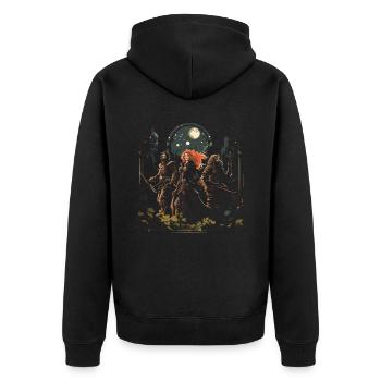 GN GN GN Jeu vidéo de rôle en direct - Veste à capuche bio Premium Unisexe - noir - Dos - Nico (187cm)