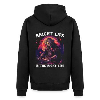 GN GN GN Jeu vidéo de rôle en direct - Veste à capuche bio Premium Unisexe - noir - Dos - Nico (187cm)