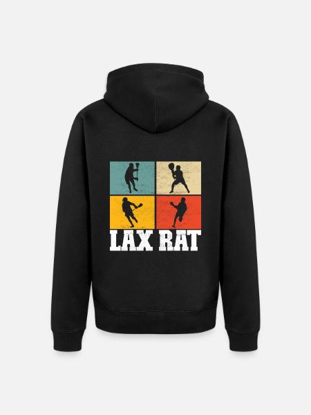 Lacrosse Lacrosse Players - Unisex Premium Organic Zip Hoodie - black