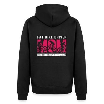 Fat Bike Driver Maman L’idole Le mythe Bike Racing - Veste à capuche bio Premium Unisexe - noir - Dos - Nico (187cm)