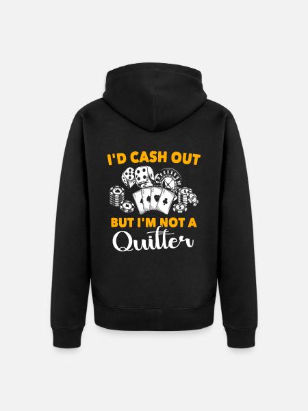 Gioco da casinò - Felpa con cappuccio ecologica premium unisex - nero