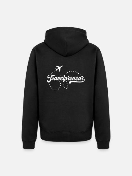 Travel Preneur Travel Agency - Unisex Premium Organic Zip Hoodie - black