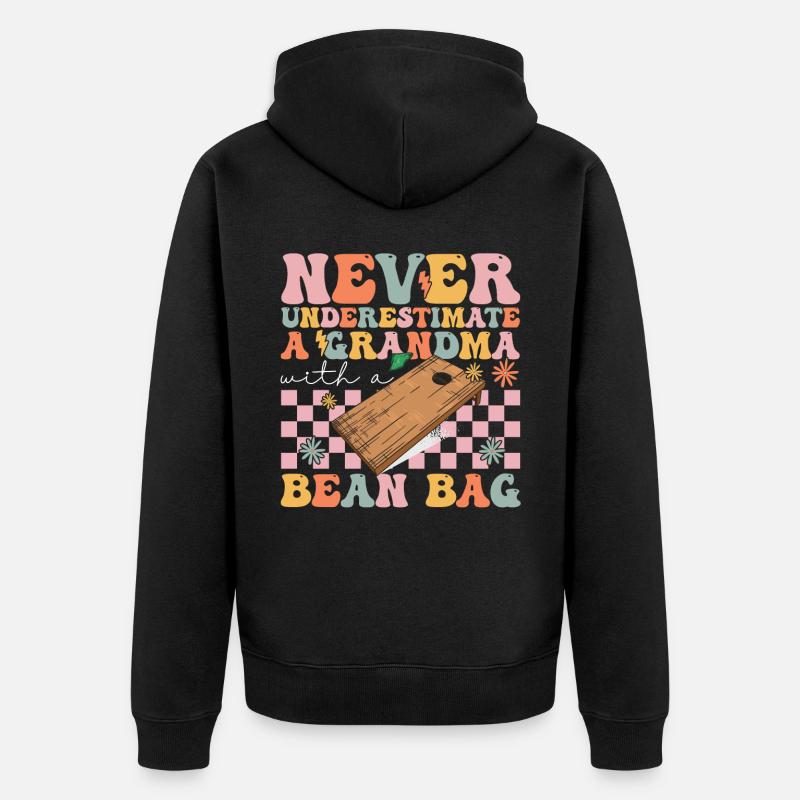 Cornhole - Unisex Premium Bio Zip Hoodie - Schwarz