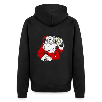 Père Noël du Palatinat dubbeglas Palatinat - Veste à capuche bio Premium Unisexe - noir - Dos - Nico (187cm)