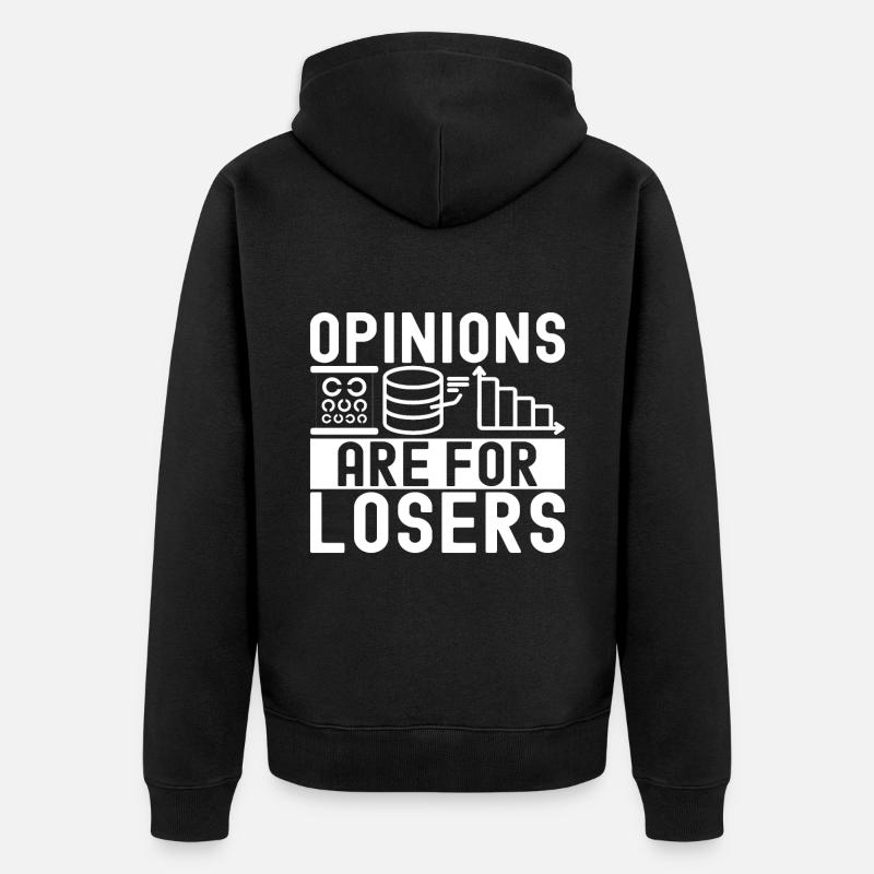 Data Science Datenanalyst - Unisex Premium Bio Zip Hoodie - Schwarz