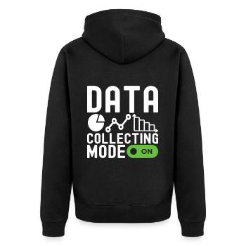 Analyste de données en science des données - Veste à capuche bio Premium Unisexe - noir - Dos - Nico (187cm)