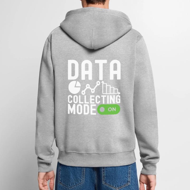 Data Science Data Analyst Unisex Premium Organic Zip Hoodie