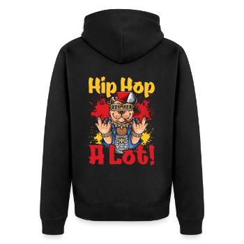 Hiphop Dance Dancer Breakdance - Unisex Premium Organic Zip Hoodie - black - Back - Nico (187cm)