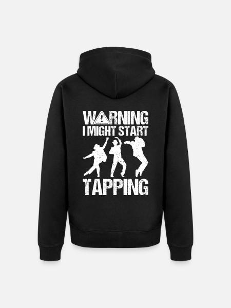 Lustiger Stepptanz Stepptänzer - Unisex Premium Bio Zip Hoodie - Schwarz