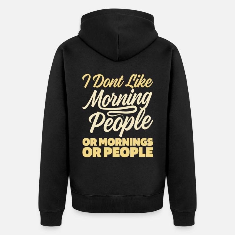 Humour noir Drôle - Veste à capuche bio Premium Unisexe - noir