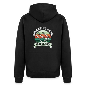 Chirurgisch-technischer Assistent Chirurg - Unisex Premium Bio Zip Hoodie - Schwarz - Hinten - Nico (187cm)