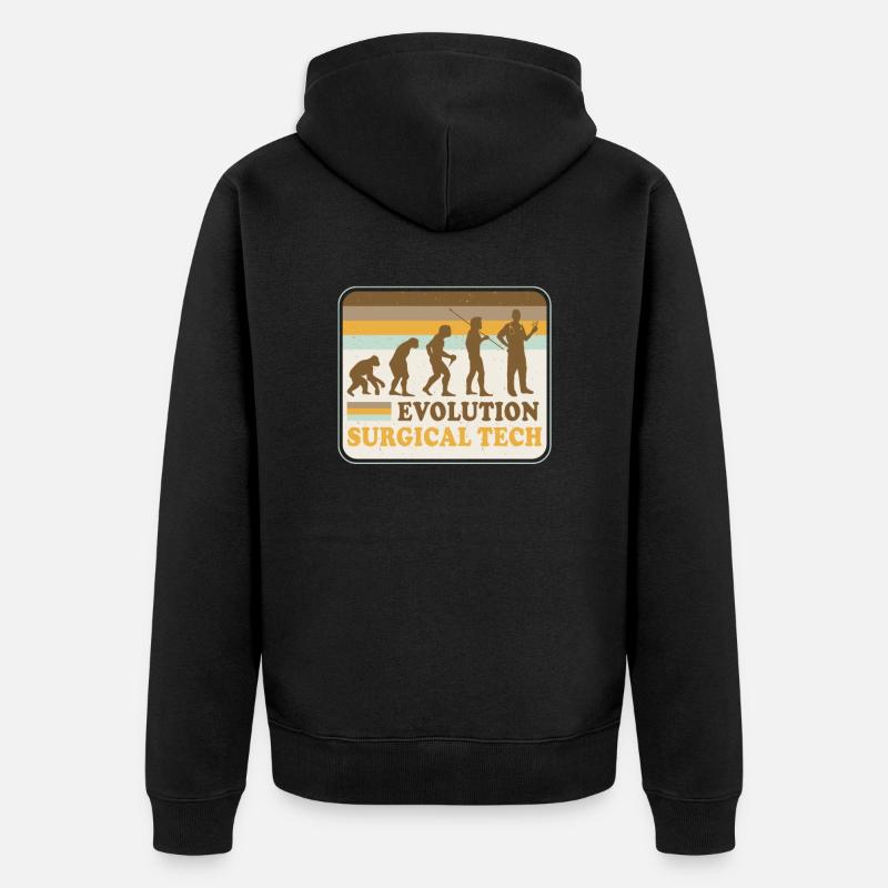 Surgical-Technical Assistant Surgeon - Unisex Premium Organic Zip Hoodie - black
