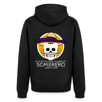Sombrero Mexique Mexicains Mexicains - Veste à capuche bio Premium Unisexe - noir - Dos - Nico (187cm)
