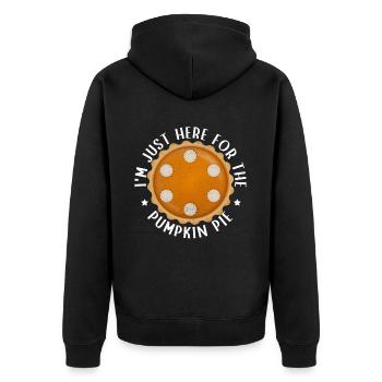 Pumpkin Pie Pumpkin Pie Gift - Unisex Premium Organic Zip Hoodie - black - Back - Nico (187cm)
