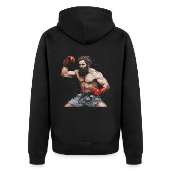 Muay Thaï Boxe Arts Martiaux Artiste Martial MMA - Veste à capuche bio Premium Unisexe - noir - Dos - Nico (187cm)