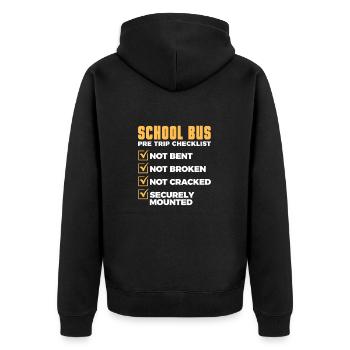 Chauffeur de bus Chauffeur de bus Bus Schuhlbus cadeau - Veste à capuche bio Premium Unisexe - noir - Dos - Nico (187cm)