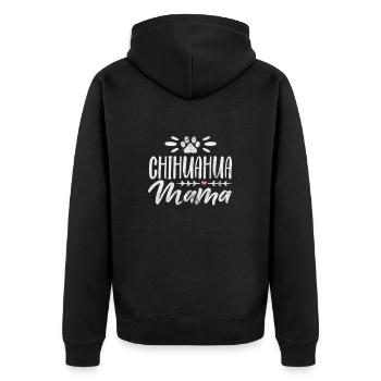 Chihuahua - Veste à capuche bio Premium Unisexe - noir - Dos - Nico (187cm)