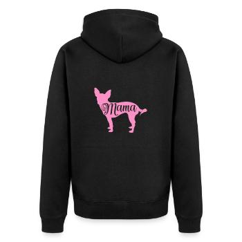 Chihuahua chien chien école chien propriétaire cadeau - Veste à capuche bio Premium Unisexe - noir - Dos - Nico (187cm)