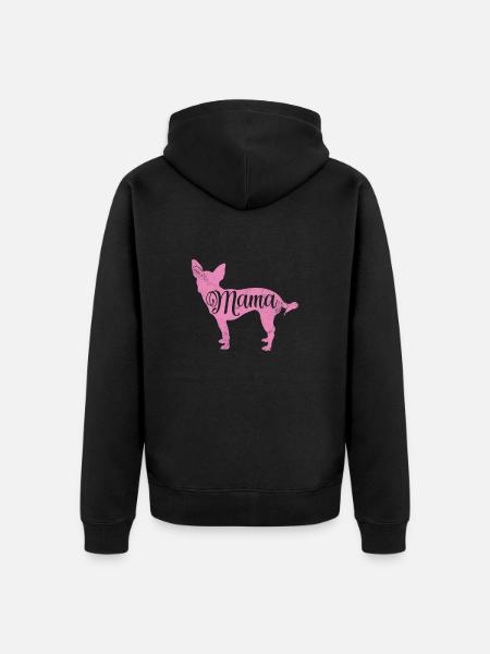 Chihuahua - Unisex Premium Organic Zip Hoodie - black