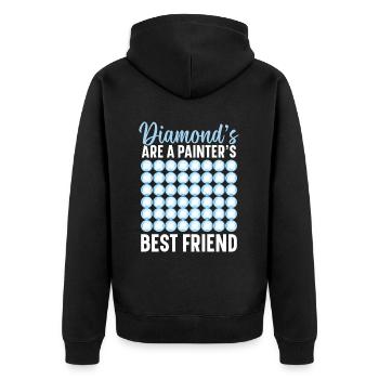 Outils de peinture au diamant Diamond Painter - Veste à capuche bio Premium Unisexe - noir - Dos - Nico (187cm)
