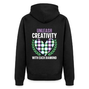 Outils de peinture au diamant Diamond Painter - Veste à capuche bio Premium Unisexe - noir - Dos - Nico (187cm)