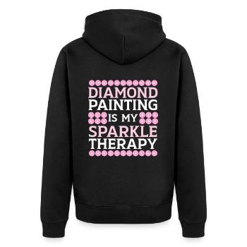 Outils de peinture au diamant Diamond Painter - Veste à capuche bio Premium Unisexe - noir - Dos - Nico (187cm)