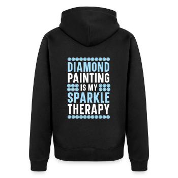 Outils de peinture au diamant Diamond Painter - Veste à capuche bio Premium Unisexe - noir - Dos - Nico (187cm)