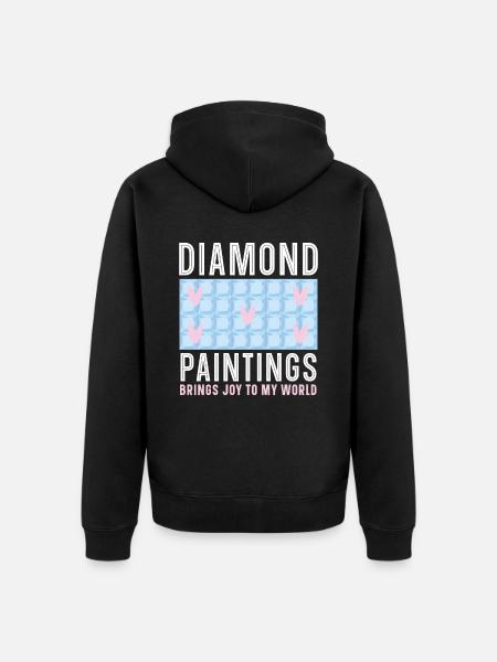 Diamond Painting Tools Diamond Painter - Unisex Premium Organic Zip Hoodie - black