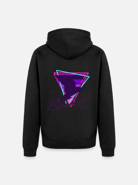 Papagei Sittich - Unisex Premium Bio Zip Hoodie - Schwarz