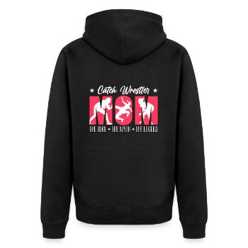 Catch Wrestler Maman L’idole Le lutteur Boxe - Veste à capuche bio Premium Unisexe - noir - Dos - Nico (187cm)