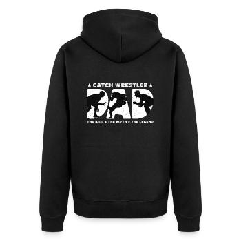 Catch Wrestler Dad The Idol Freestyle Wrestling - Veste à capuche bio Premium Unisexe - noir - Dos - Nico (187cm)