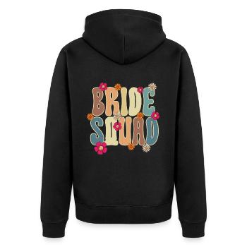 Groovy Bride Bachelorette Bridal Shower - Veste à capuche bio Premium Unisexe - noir - Dos - Nico (187cm)