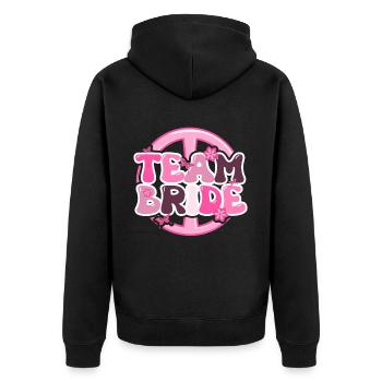 Groovy Bride Bachelorette Bridal Shower - Veste à capuche bio Premium Unisexe - noir - Dos - Nico (187cm)