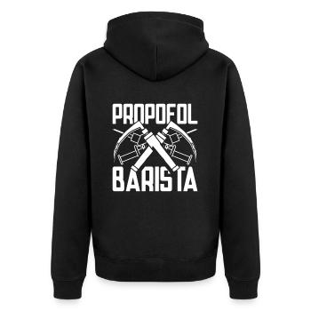 Anesthésiste Anesthésiste Propofol Barista - Veste à capuche bio Premium Unisexe - noir - Dos - Nico (187cm)