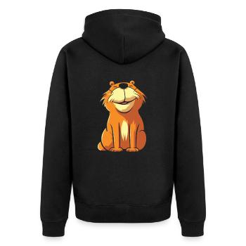 Capybara Capybara Drôle - Veste à capuche bio Premium Unisexe - noir - Dos - Nico (187cm)