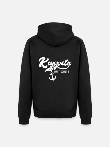 Dictons Kappeln drôles - Veste à capuche bio Premium Unisexe - noir