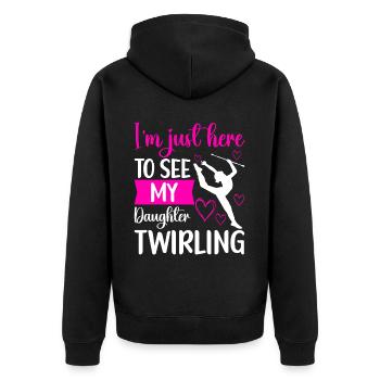 Majorette Gymnastique Majorettes Bâton Twirling - Veste à capuche bio Premium Unisexe - noir - Dos - Nico (187cm)
