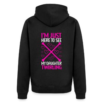 Majorette Gymnastique Majorettes Bâton Twirling - Veste à capuche bio Premium Unisexe - noir - Dos - Nico (187cm)
