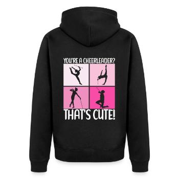 Majorette Gymnastique Majorettes Bâton Twirling - Veste à capuche bio Premium Unisexe - noir - Dos - Nico (187cm)