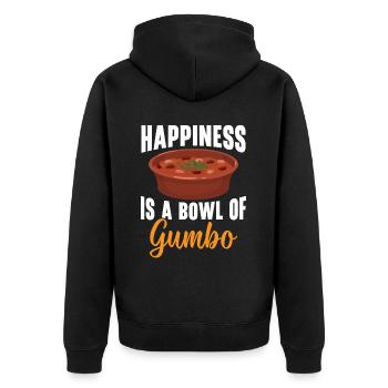 Gumbo Lovers Foodie Louisiane Manger Cuisine Cajun - Veste à capuche bio Premium Unisexe - noir - Dos - Nico (187cm)