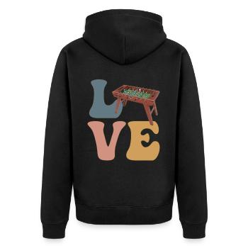 Joueur de baby-foot Baby-foot - Veste à capuche bio Premium Unisexe - noir - Dos - Nico (187cm)