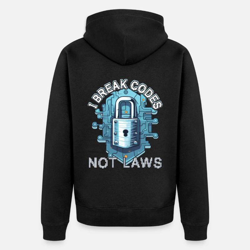 Ethical Hacking Analyst Ethical - Unisex Premium Organic Zip Hoodie - black