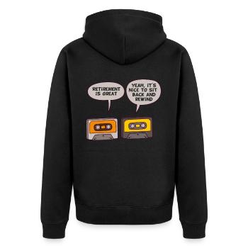 80s Retro CostumeThemed Party Costume 90s Party - Unisex Premium Organic Zip Hoodie - black - Back - Nico (187cm)